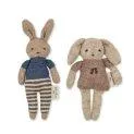 Set de 2 lapins en peluche Bunny Bunny - Les animaux en peluche et les poupées sont les meilleurs amis des petits. | Stadtlandkind