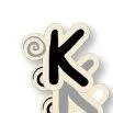 Large letters K - Kynee