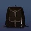 Kids backpack Gorgie Olive, leather natural - Essl & Rieger 