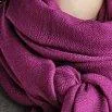 Écharpe en laine unie violette - TGIFW