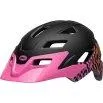 Kids helmet Sidetrack Youth MIPS matte pink wavy checks - Bell
