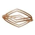 Bangle SQUARE rose gold plated