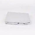 Linus uni, light grey fitted sheet 160x200+35 cm