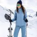 Damen Skijacke Babsi faded denim
