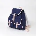 Backpack Georgia Leather Natural Navy