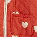 Jacket Hearts Baseball Red