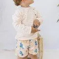 Tropical Apricot swimming trunks