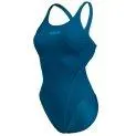 Women's swimsuit Team Swim Tech Solid blue cosmo
