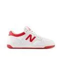 Teen sneakers 480 white/red