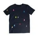 T-Shirt adulte Drops Navy - Peut être utilisé comme basique ou pour attirer l'attention - superbes chemises et tops | Stadtlandkind