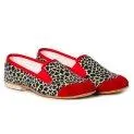 Tiger Pantoufle Rouge - Des chaussures confortables de marques du commerce équitable | Stadtlandkind