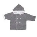 Manteau à capuche en laine de mérinos gris-mélange - Des pulls et des cardigans en tricot pour une protection optimale contre le froid | Stadtlandkind