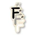 Large letters F - Poster + wall decoration for your children's room | Stadtlandkind