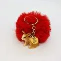 Honey Bunny Mela key ring (red)