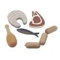 Sebra Food: Wooden Food Meat and Fish - Toys that let you slip into any role | Stadtlandkind