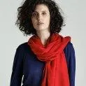 Écharpe en laine rouge unie - Écharpes et foulards - un accessoire élégant et pratique | Stadtlandkind