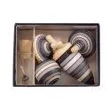 Spinning top set graphite in box
