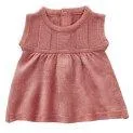 Robe de poupée à manches courtes - tricotée (30-35 cm) - rose - De jolis vêtements pour vos poupées | Stadtlandkind