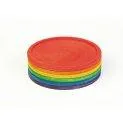6 Rainbow Wooden Plates Grapat - Learning is a lot of fun with educational games | Stadtlandkind