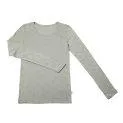 Women Long Sleeved Shirt TORTIN Platinum Grey - Nightwear for every season made of soft materials | Stadtlandkind