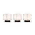 Dentelles 9cm light - Black - Set of 3 - Beautiful and practical lamps and nightlights for your home | Stadtlandkind