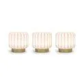 Dentelles 9cm Light - Gold - Set of 3 - Beautiful and practical lamps and nightlights for your home | Stadtlandkind
