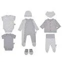 Baby New Born Set 8 Pcs Grey - Cuddly warm sweatshirts and knitwear for your baby | Stadtlandkind
