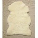 Peaux de mouton Suisse blanc/beige Taille 105cm x 65cm