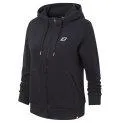Sweat à capuche zippé avec petit logo W NB noir - Pulls et sweatshirts fantaisie & uniques | Stadtlandkind