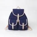 Backpack Georgia Leather Natural Navy