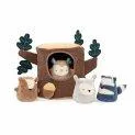 Activity Toy Hide and Seek Tree Stump Brown - Cuddly animals, the best friends of your children | Stadtlandkind