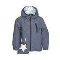 Travelino children rain jacket dress blue mélange - A rain jacket for trips in the rain with your baby | Stadtlandkind