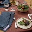 Serviette Erik 45x45 cm Indigo - De beaux textiles de cuisine comme des torchons ou des serviettes de table | Stadtlandkind