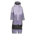 Kinder Winter Overall Lio paisley purple mélange - Ski pants and ski overalls for fun on cold days and in the snow | Stadtlandkind