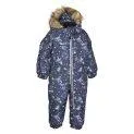 Kinder Thermo Overall Jamin navy galaxie print - Ski pants and ski overalls for fun on cold days and in the snow | Stadtlandkind