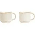 Espresso cup Yuka, 2 pieces, Old White - Glasses and cups for every taste | Stadtlandkind