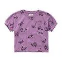 T-shirt Rollerskates Print Purple