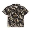 Shirt Tropical Print Black