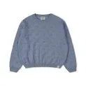 Popcorn Dove Blue sweater - In knitwear your children are also optimally protected from the cold | Stadtlandkind