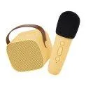 Rechargeable Wireless Speaker and Microphone Yellow Pastel - Music and first musical instruments for children at Stadtlandkind | Stadtlandkind