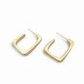 Gold stud earrings Edge - Earrings for a discreet or striking accessory | Stadtlandkind
