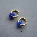 Hoop Flower earrings blue - Great jewelry for adults | Stadtlandkind