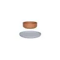 Pullo children's tableware set 2 pieces, blue/caramel - Everything for the perfectly set table and great baking accessories | Stadtlandkind