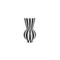 Vase Toppu 28 cm, noir/blanc - Mettez des accents uniques dans votre espace de vie | Stadtlandkind
