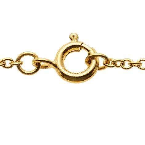 Collier 52cm doré avec 8 pierres de carneole et un pendentif en coquillage - Jewels For You by Sarina Arnold