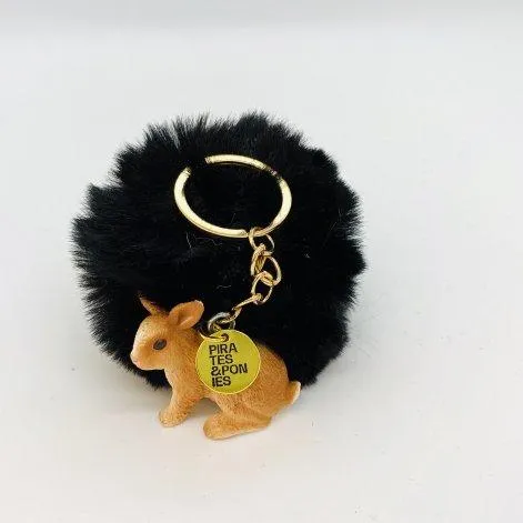 Honey Bunny Faith key ring (Black) - Pirates & Ponies