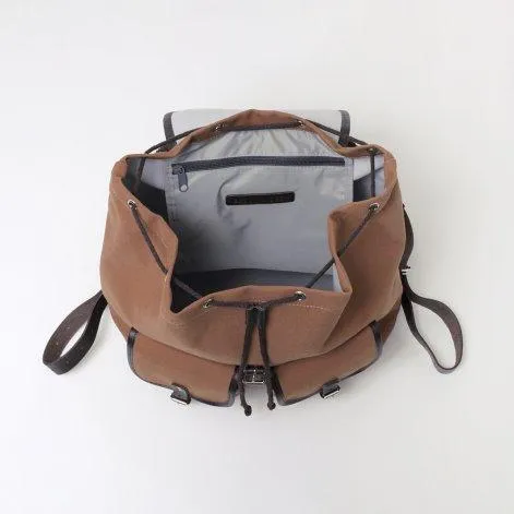 Backpack Georg Mahogany, leather brown - Essl & Rieger 