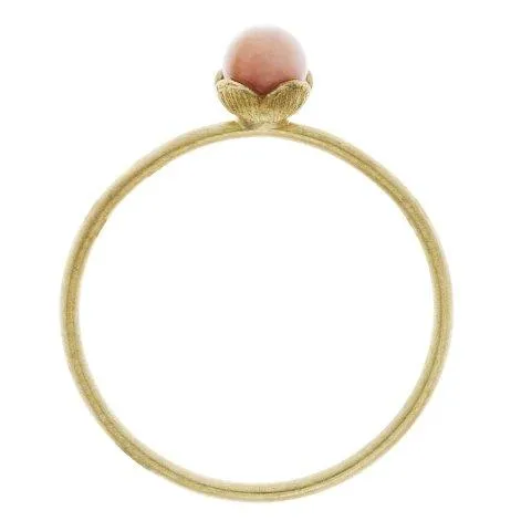 Ring size 50 gold with skin colored stone, shiny - Jewels For You by Sarina Arnold