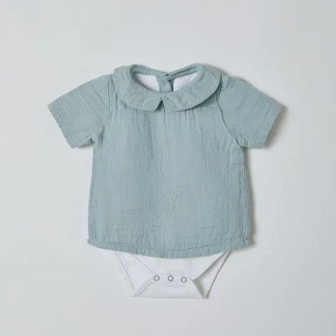 Baby T-Shirt Body Muslin Mint - OrganicEra