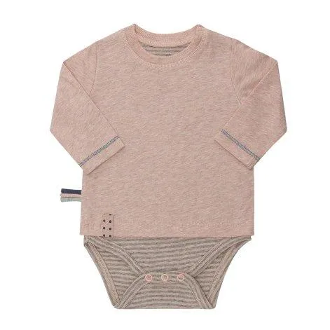 Baby Langarm Shirt-Body Rose - OrganicEra